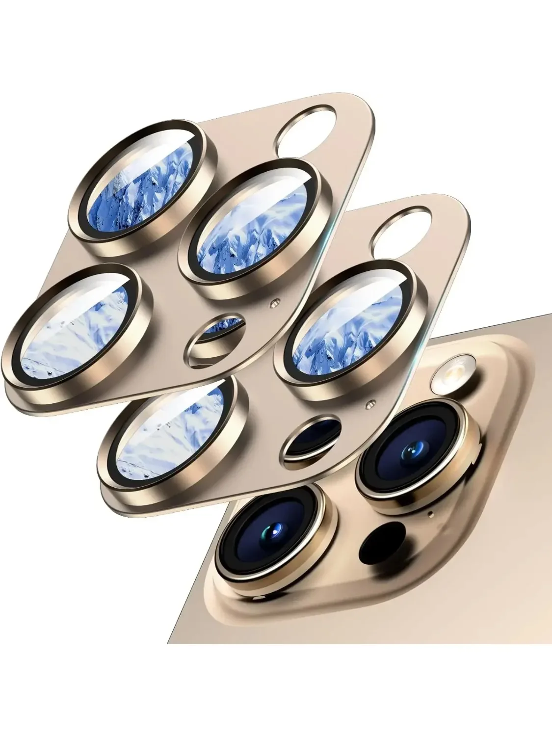 Protecteur d'objectif de caméra en verre trempé en métal, couverture complète 3D, 1 pièce, pour IPhone 16 15 14 13 Pro Max Mini 16Pro 15 14 Plus