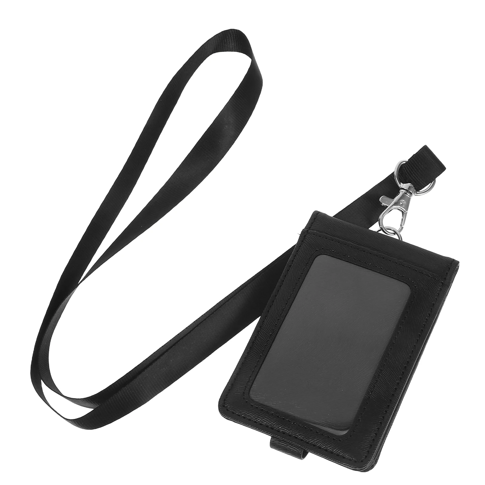 

ID Folder Badge Holder for Lanyard Card Protector Sleeve with Strap Student