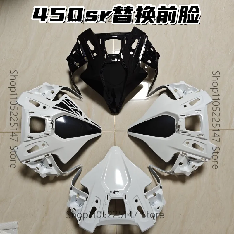 

Suitable for spring breeze 450sr modification and replacement of front face black and white color scheme headlight