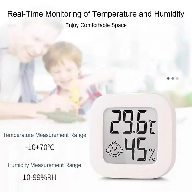 Mini Digital Thermo-Hygrometer Temperature Measurement Instruments Smart Temperature and Humidity Meter with Magnetic Suction