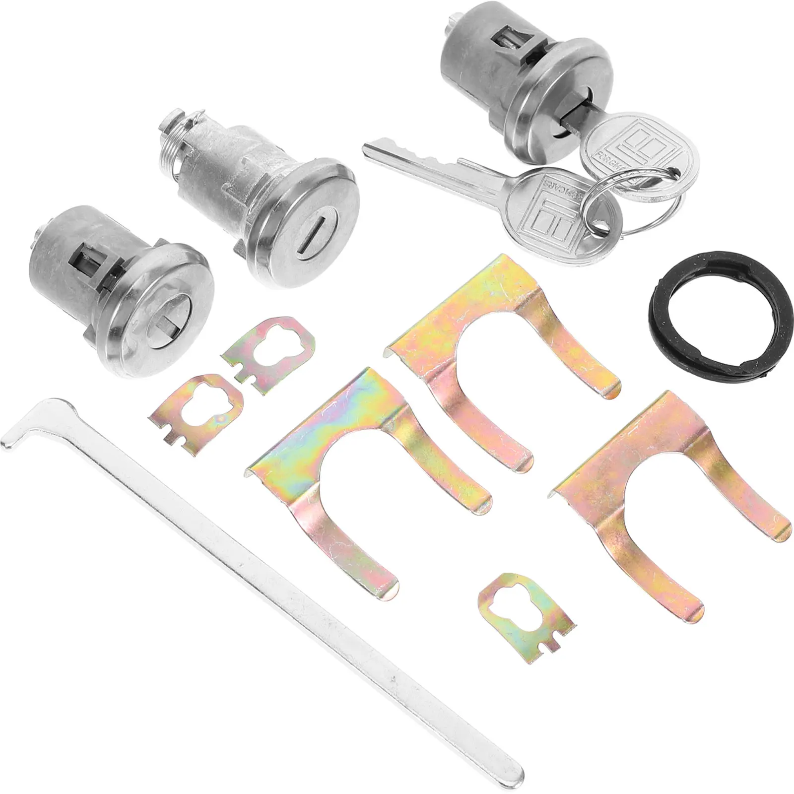 

1 комплект дверных цилиндров, замена багажника автомобиля, металлический сердечник, безопасность автомобиля, подходит для профессионалов