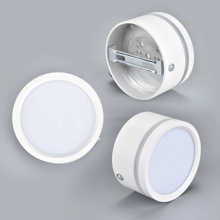 Dimmable LED Downlights 5W 7W 10W1 2W 16WCOB LED Teto Spot Lights AC110-220V Sem abertura Lâmpadas de teto Cilindro LED Wall Lamp