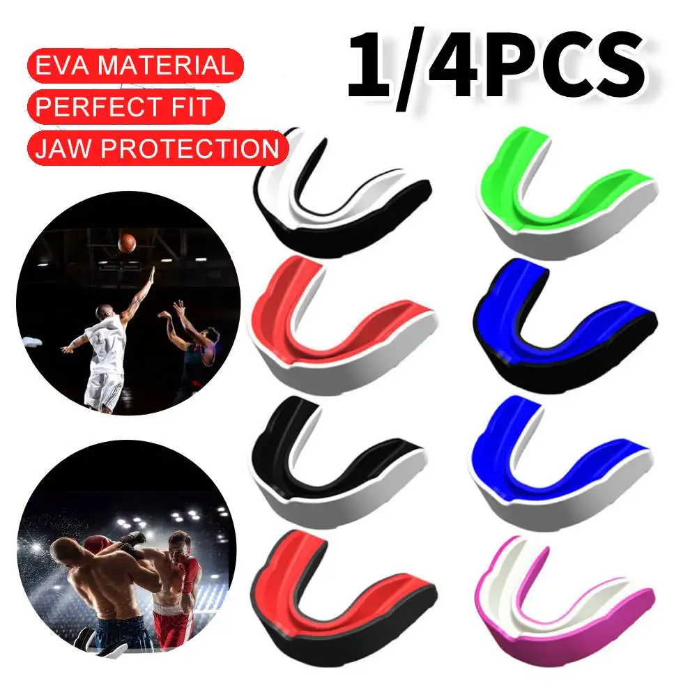 1/4Pcs Mouth Guard Boxing Gum Shield MMA Martial Arts Mouth Guard Sports Mouthguard Football Wrestling Hockey Lacrosse Boxing