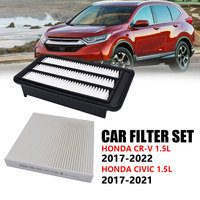2X Car Engine Cabin Pollen Air Filter 17220-5AA-A00 80292-TF0-G01 For Honda CR-V CRV Civic X 1.5L Turbo 2016 2017 2018 2019 2022