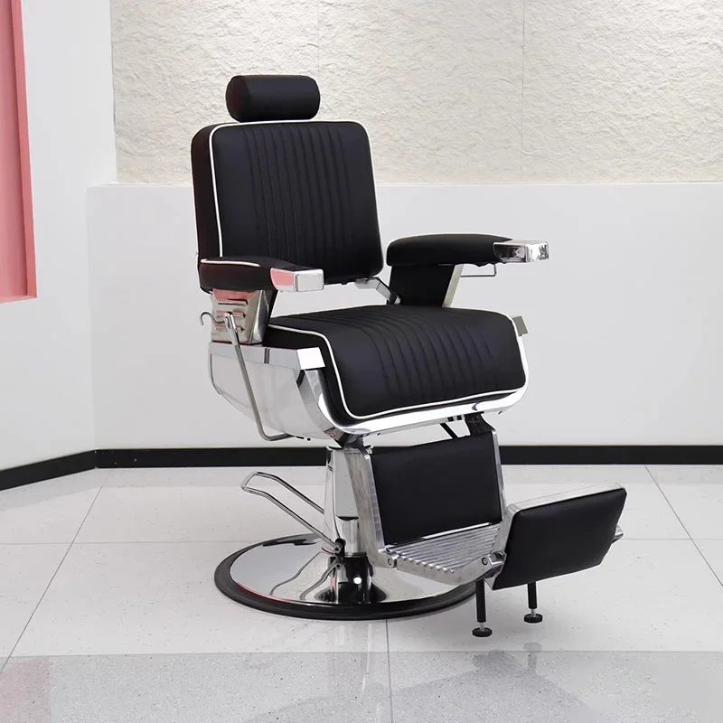 

Роскошное комфортное парикмахерское кресло для салона красоты, эксклюзивное кресло для салона с поворотной подставкой для ног, мебель для салона красоты