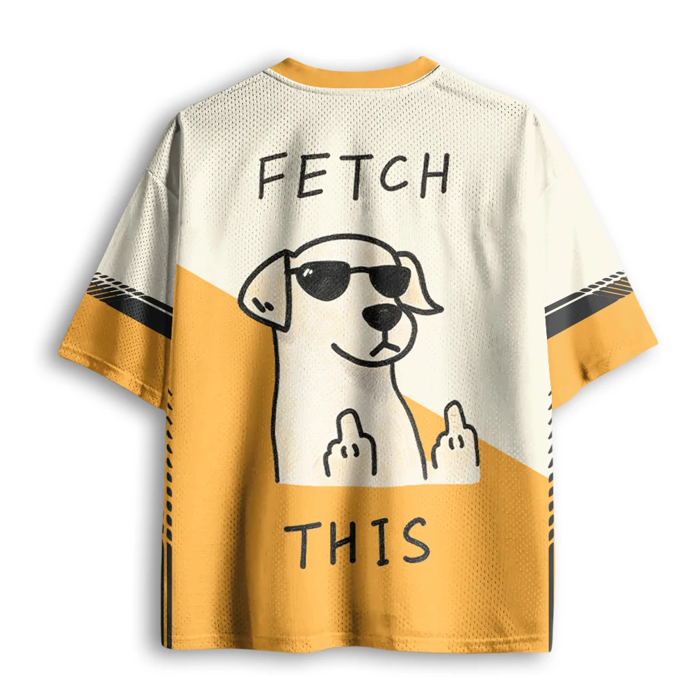 

Sunglasses Cool Dog Stripe Summer Shirt Children's American Retro Style Trendy Versatile Sports Loose T-shirt Personalized Top