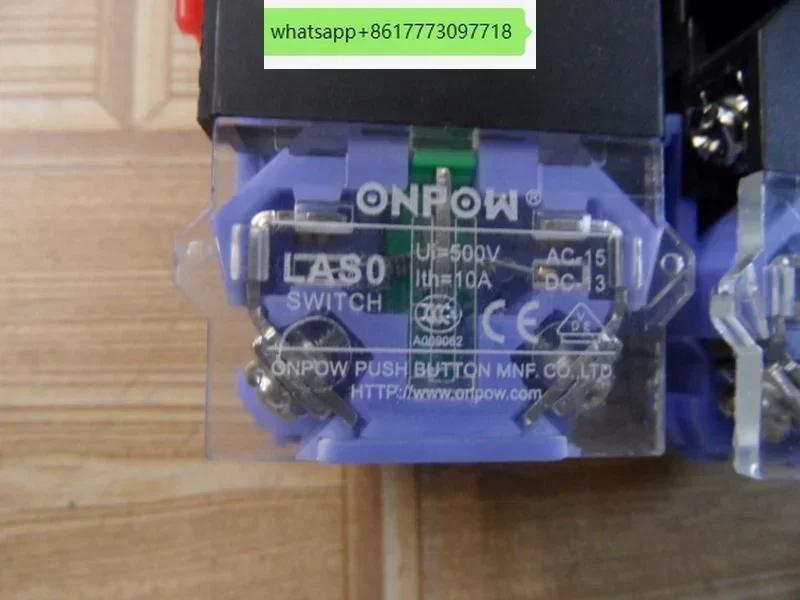 5PCS ONPOW China Red Wave LAS1-B 12mm LAS0-K 40mm Schakelaar Paddestoel Knop Ronde Knop