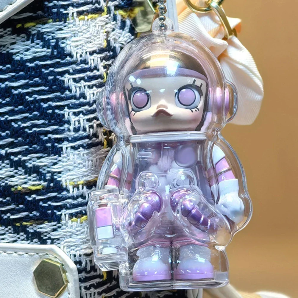 モリーぬいぐるみ用プラスチックディスプレイバッグ透明ポータブルケーブルオーガナイザーボックス保護アクリル収納ケース人形なし