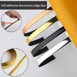 Self Adhesive PVC Decoration Lines Background Wall Edge Banding Strips Tapes for Walls Ceiling Edge Strip Living Room Decoration