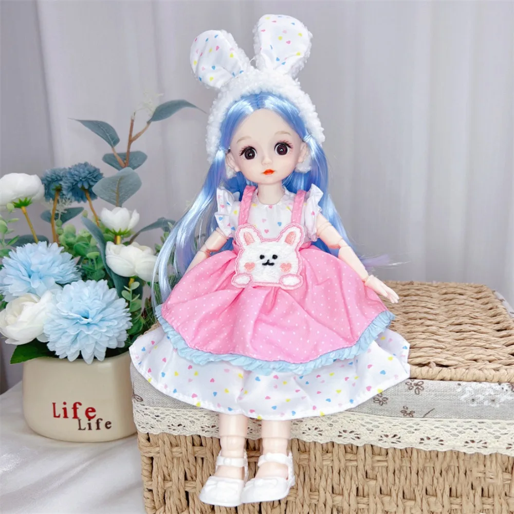 

20 суставов 1/8 30 см BJD кукла 3D моделирование глаз розовый синий милый BJD кукла многосуставная кукла принцесса кукла модная одежда BJD кукла