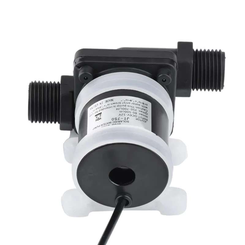 

JT-750 DC12V/24V DC Brushless Submersible Pump Amphibious High-lift Large-flow Pumping Booster Pump Shower