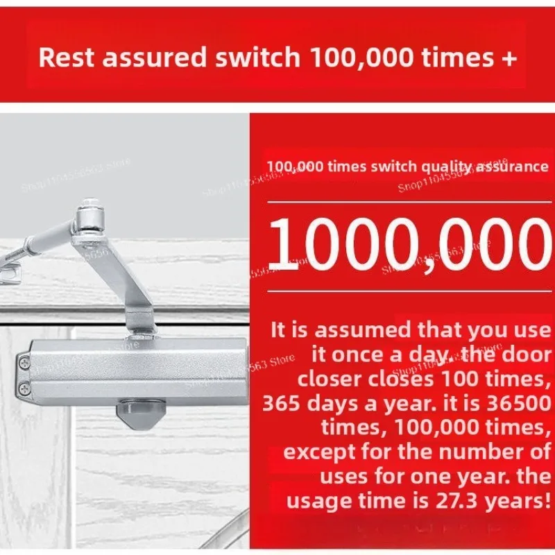 Cierrapuertas, cierre de puerta hidráulico automático, unidad de puerta corredera, amortiguador silencioso