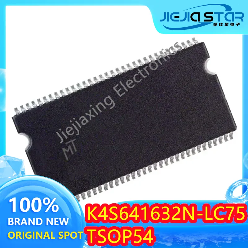 K4S641632N-LC75 electrónica original, chip SDRAM de 4M x 16 bits, K4S641632N TSOP54, 100% a estrenar, 5/10 unidades