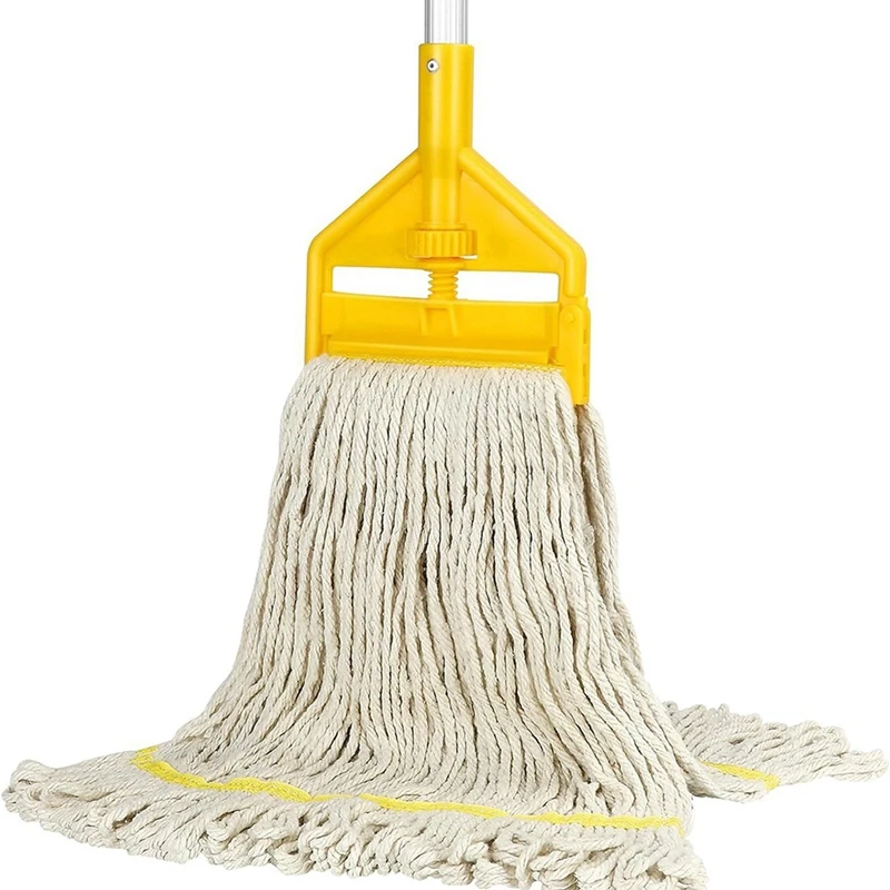 Wooden Floor Mop with Detachable and Replaceable Mop HeadProfessional/Industrial Floor Cleaning Retail