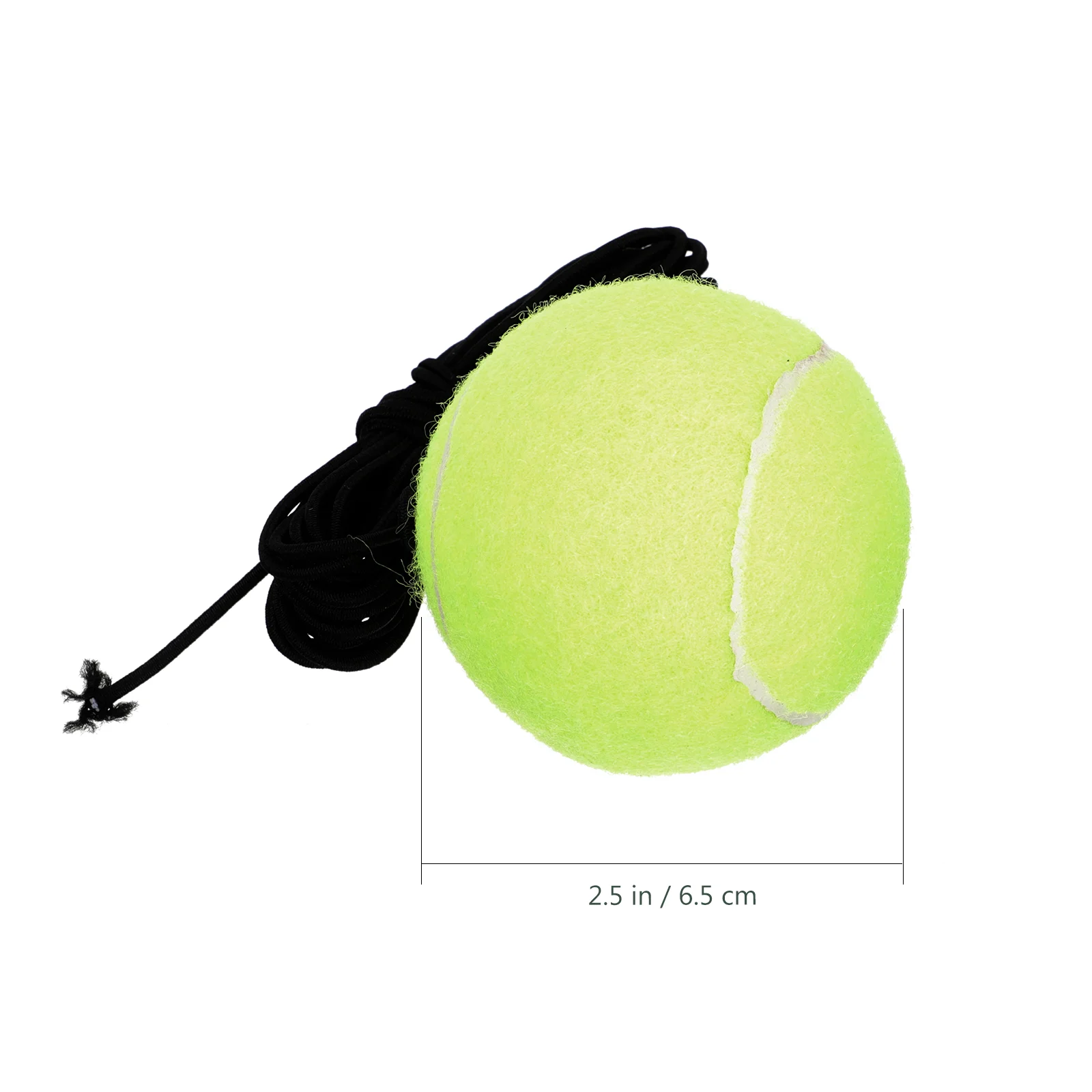 2 Pcs Rope Tennis Dog Training Tool Self Ball Rubber Outdoor Plaything High Elasticity Bounce Balls Pet