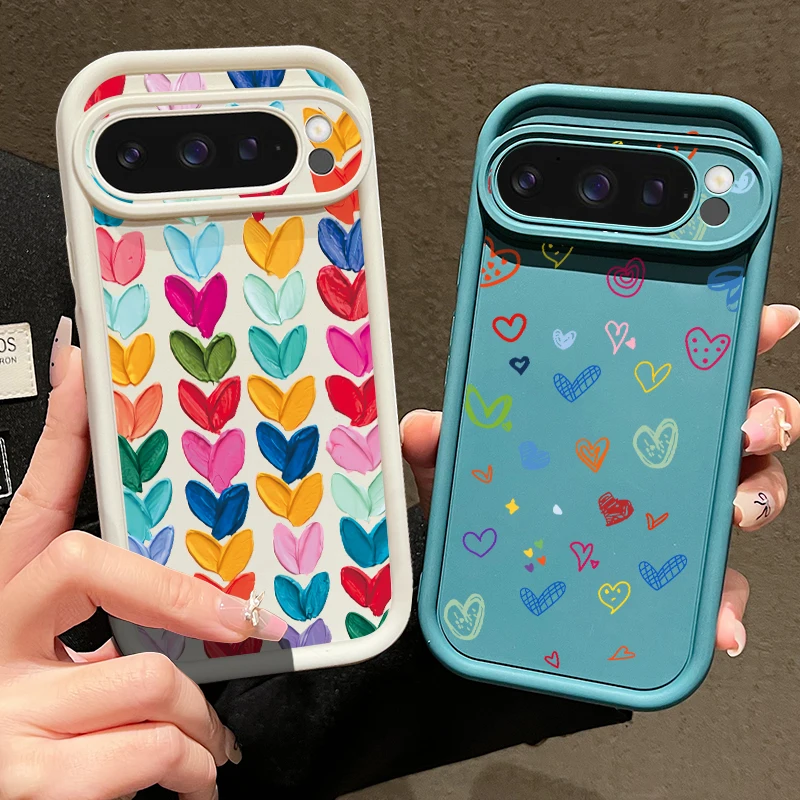 Colorful Love Heart Soft Case - Google Pixel 9 recension och pris