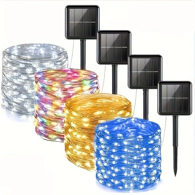 

Twinkle Lamp for Christmas Patio Party Wedding Decoration Fairy String Light Garden Light Outdoor Solar LED Copper Wire Light