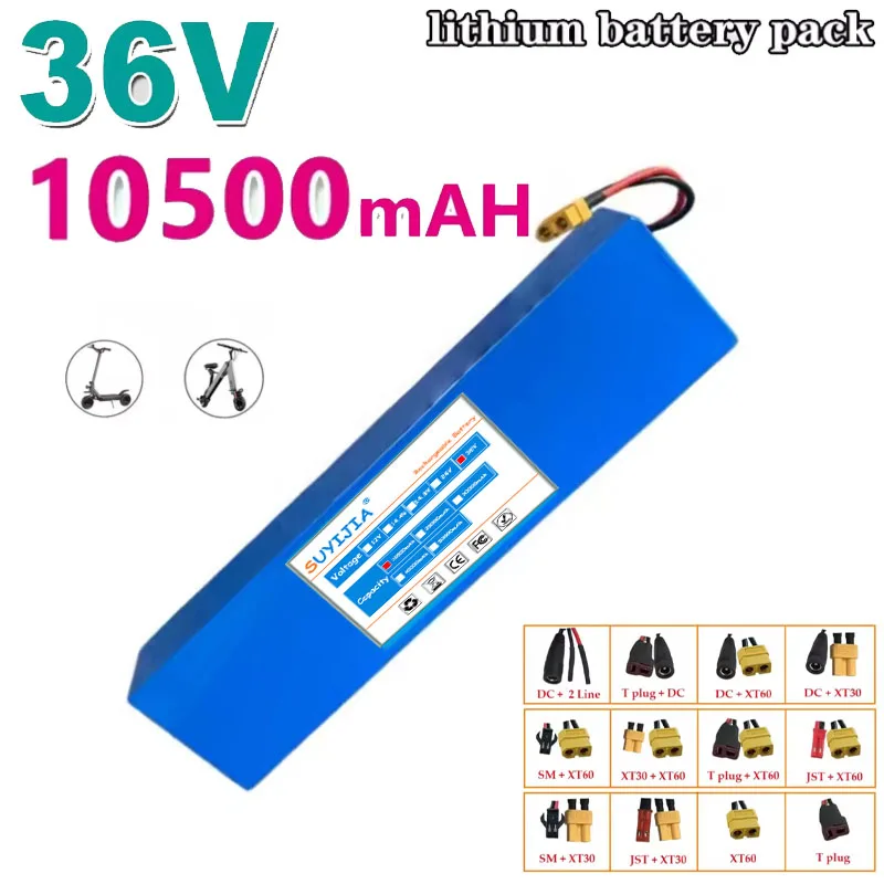 

Batterie Au Lithium 10S3P 36V 10500mah 18650 Pour Batterie De Scooter Kugoo S2/S3/S4/M2, Etc., Accessoires Avec BMS