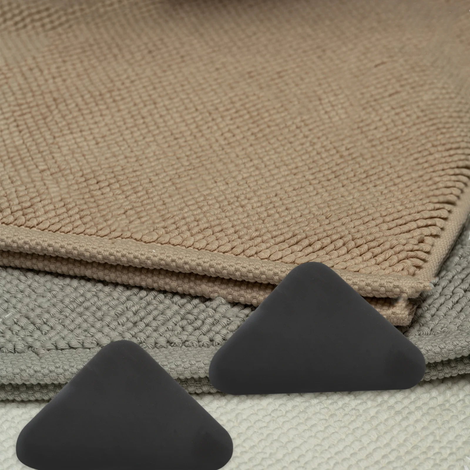 8 قطعة البساط عدم الانزلاق السجاد القابض مكافحة الشباك ملصقات الكلمة حصيرة الزاوية سدادة البساط السدادات ملصقات الزاوية السجاد #3