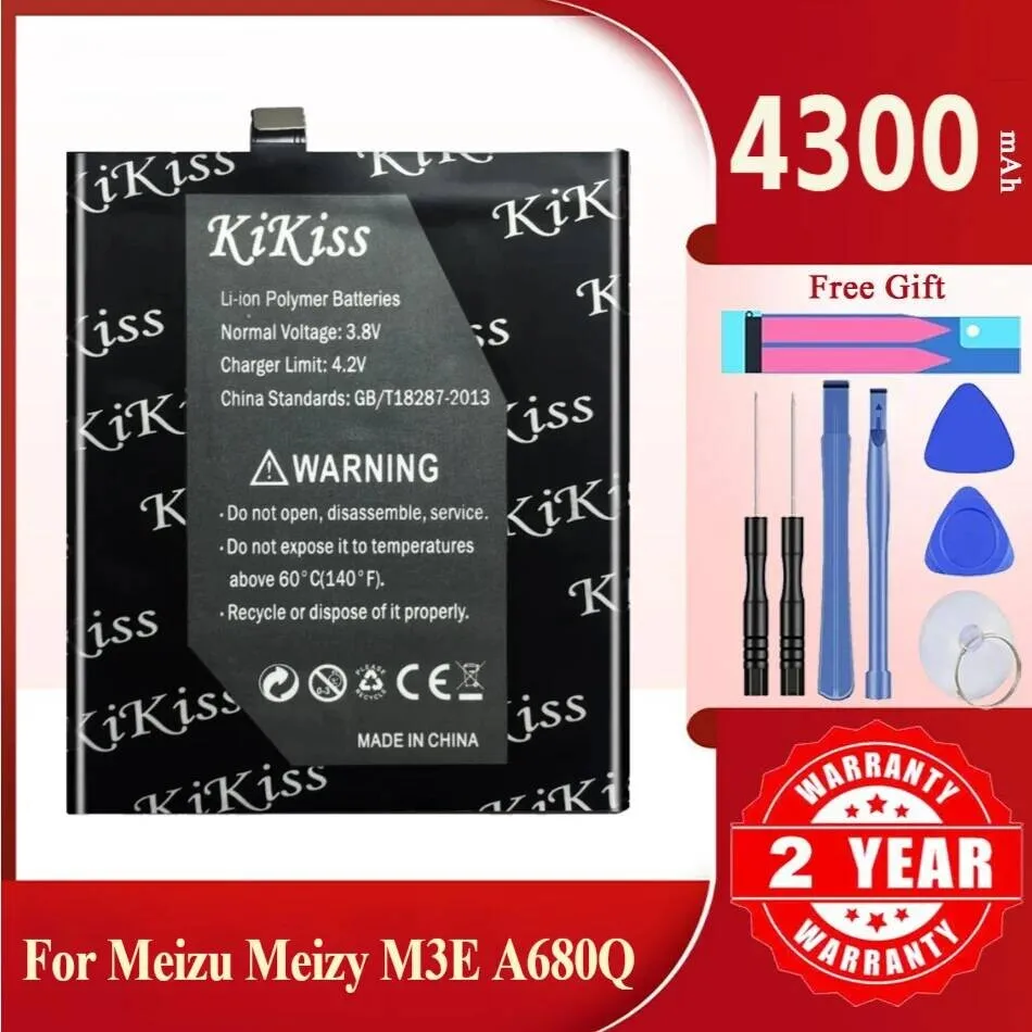 

4300Mah BA02 Battery For Meizu Meizy M3E A680Q Premium High-Capacity Mobile Phone