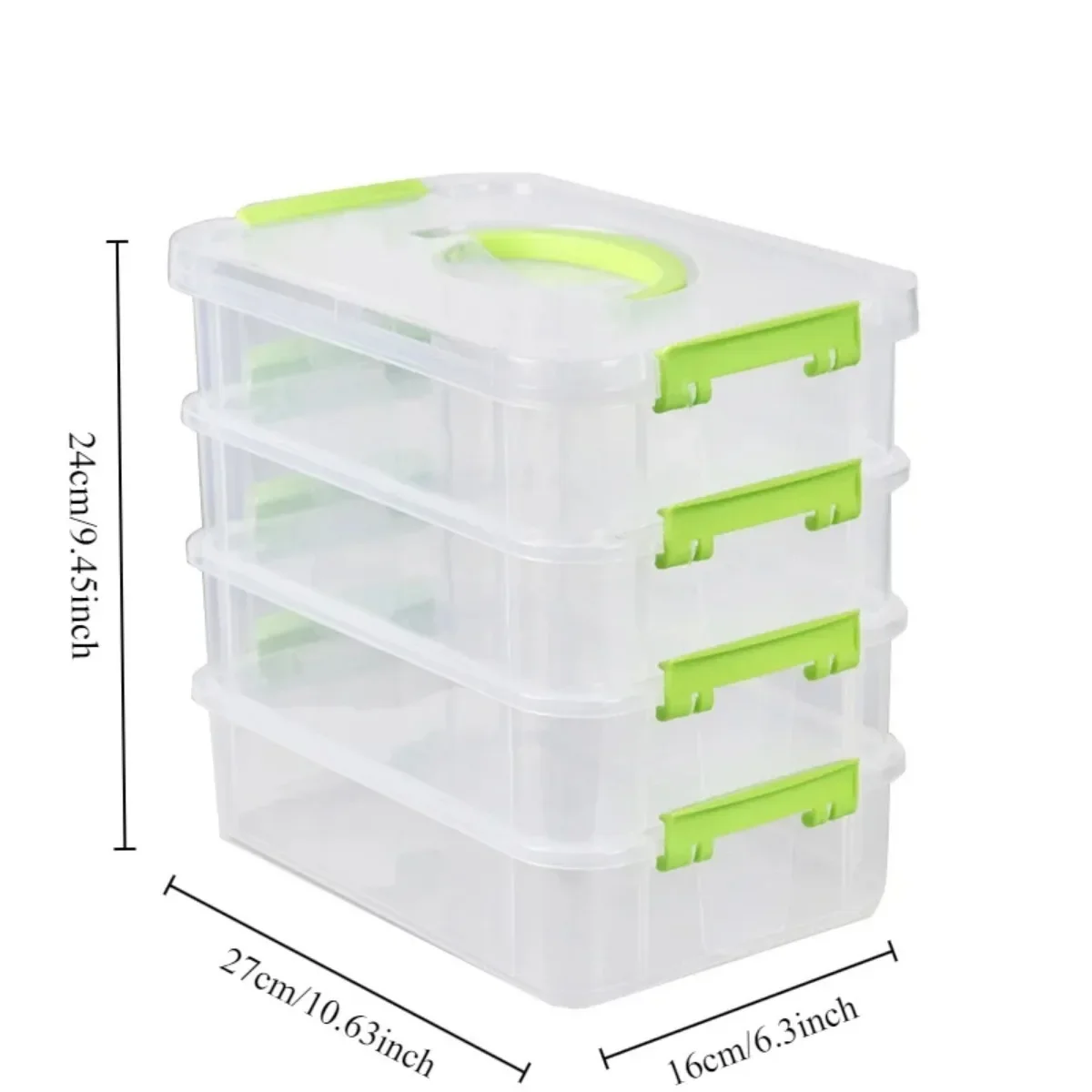 Multi-layer Washi Tape Storage Box DIY Material Organizer Bead Storage Box with Dividers Bead Container Washi Tape Organizers