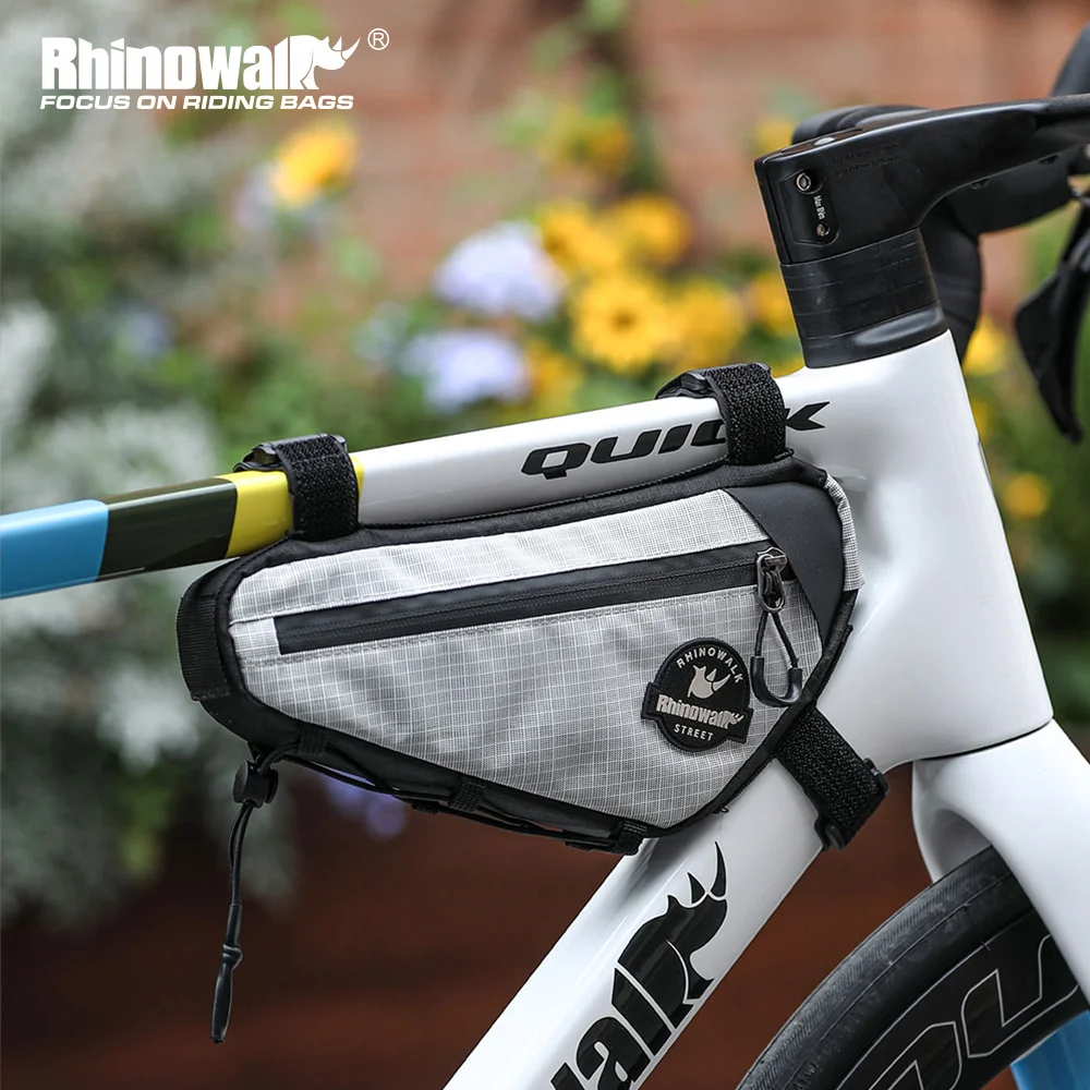 Rhinowalk إطار دراجة هوائية حقيبة الدراجات الحضرية دراجة الثلاثي Crossbeam حقيبة حقيبة التخزين ل Mtb والطريق الحصى دراجة الطلاء حماية #2