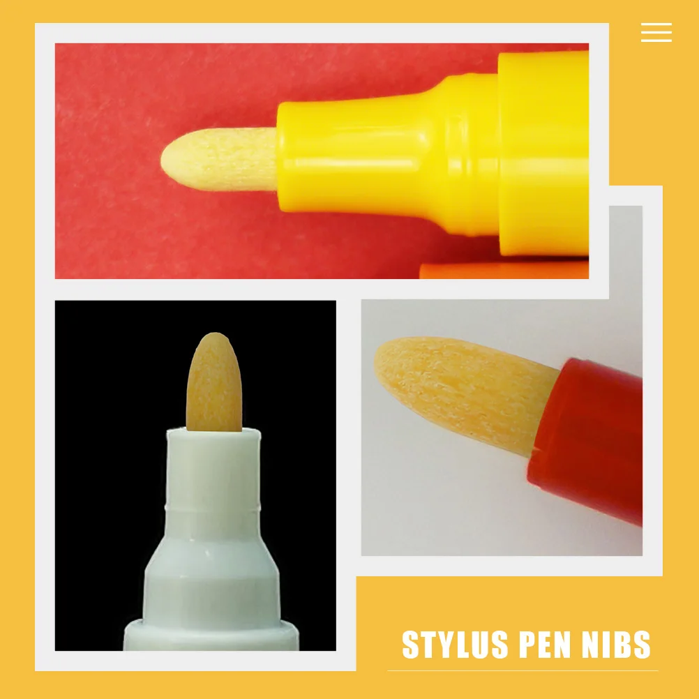 

30pcs Paint Nibs Replacement 29 Universal Pen Nibs 6mm Lengthen Tips Pens Writing Art Accessories