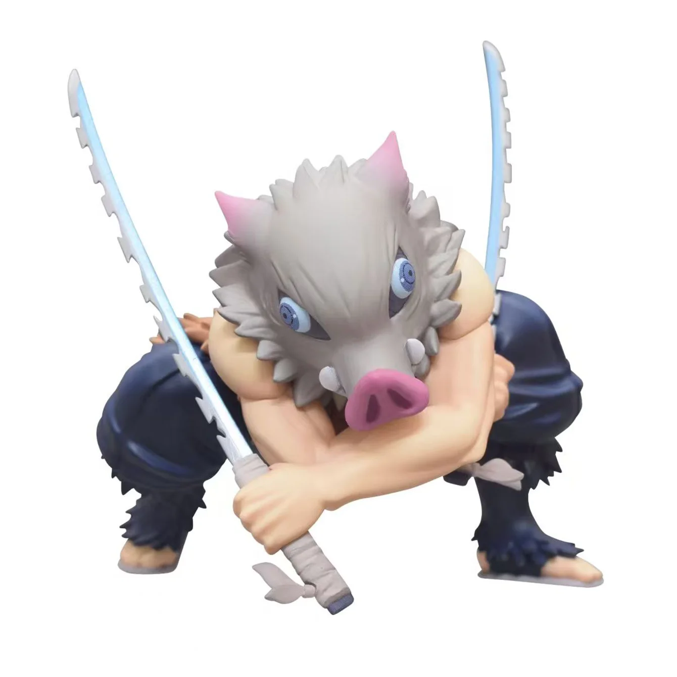 Hashibira Inosuke, Cazador de Demonios, Figura de Anime, Mercancía de Anime, Regalo de Anime para Cumpleaños de Amigos, Estatua de Personaje de Anime, Decoración de Escritorio, Figura Coleccionable, Regalo Festivo, Pequeño Regalo