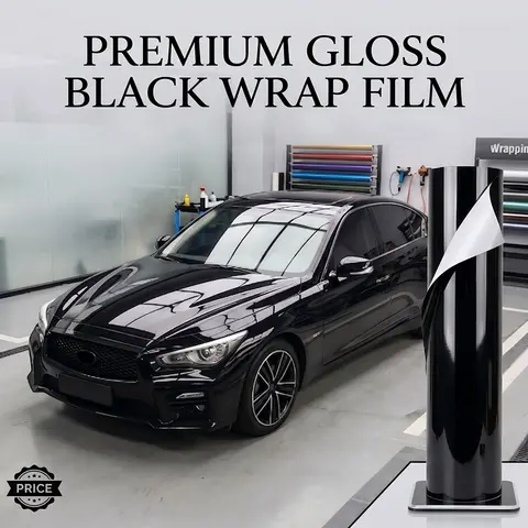 Car Glossy Black Vinyl Wrap Modify Film for Toyota Camry 70 XV50 XV80 Hybird 2020 2025 Premiun Auto Body Color Change Film Cover