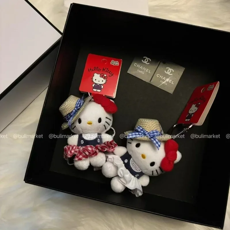 Sanrio Leuke Anime Hellokittys Sleutelhanger Anime Cartoon Kitty Kat Pluche Hangende Sleutelhanger Rugzak Accessoires Hanger Meisje Geschenken