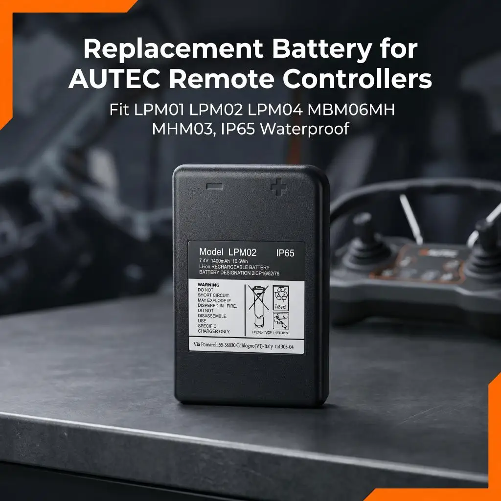 Replacement Battery For AUTEC OTAKE MBM06MH LPM01 LPM02 LPM04 MHM03 Construction Vehicle Remote Controller Battery