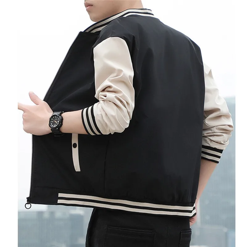 UHYTGF 2022 Jackets Men's Baseball Uniform Spring Autumn Coat Men Flight Casual Loose 5XL Size Male Clothes Chaquetas Hombre 143