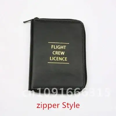 Pilots Credit Card PU Leather Holder High Quality Special Crew Men Folder Fight Licence Case Bag Best Gift