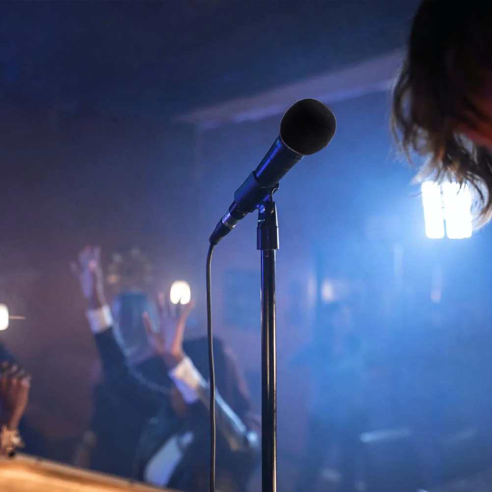 

9Pcs Anti-Noise Microphone Cover Eva Breathable Windscreen for Ktv Karaoke Dance Ball Stage Performance Mic Protector