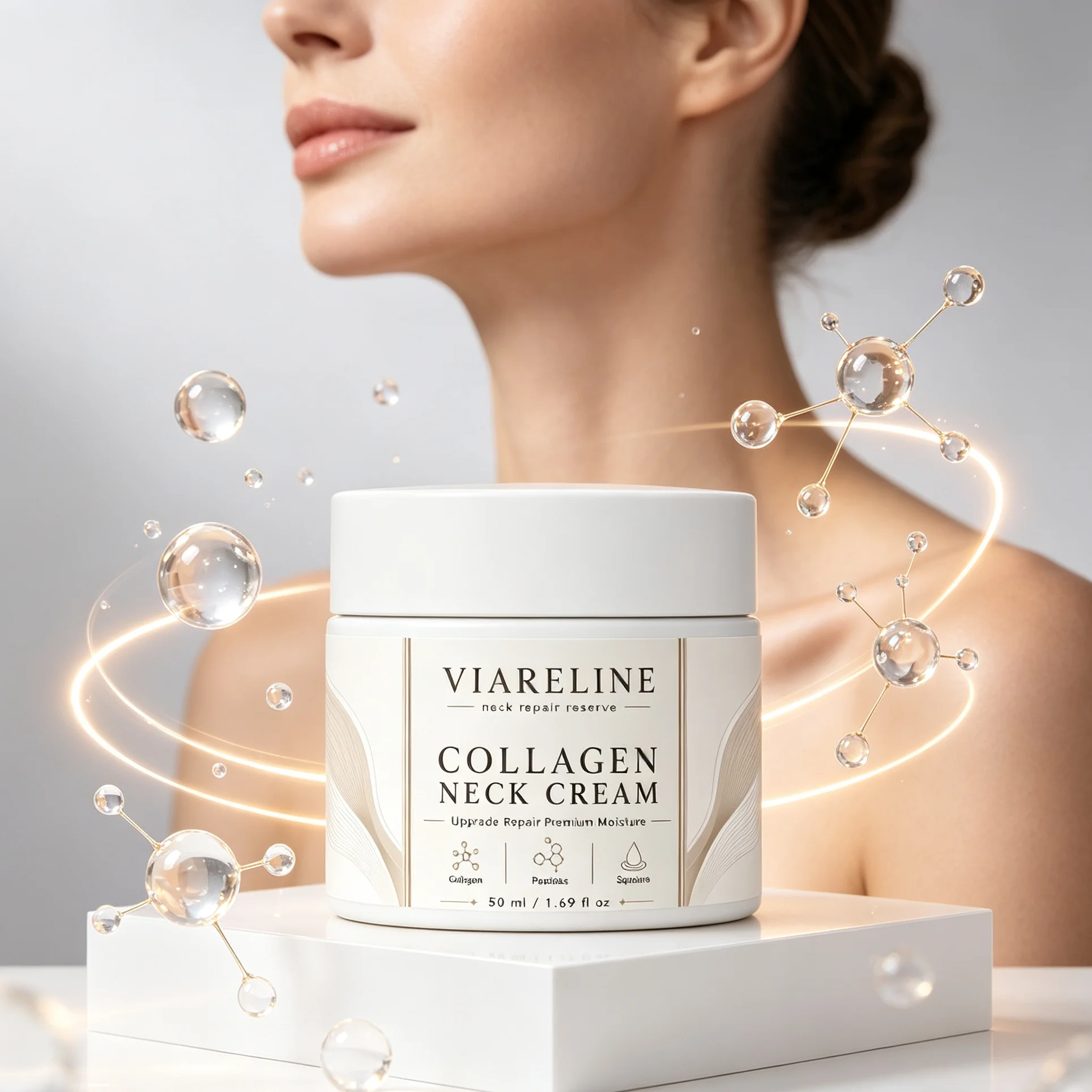Collagen Neck Cream Anti Wrinkle Firming Lifting Neck Skin Repair Sagging Skin Recombinant Collagen Anti Aging Neck Care Cream