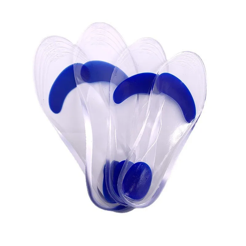 Semelle intérieure de Correction de pied plat en silicone, Support de voûte plantaire souple, semelles orthopédiques, Absorption des chocs, soulagement de la fasciite plantaire, coussinet de chaussure