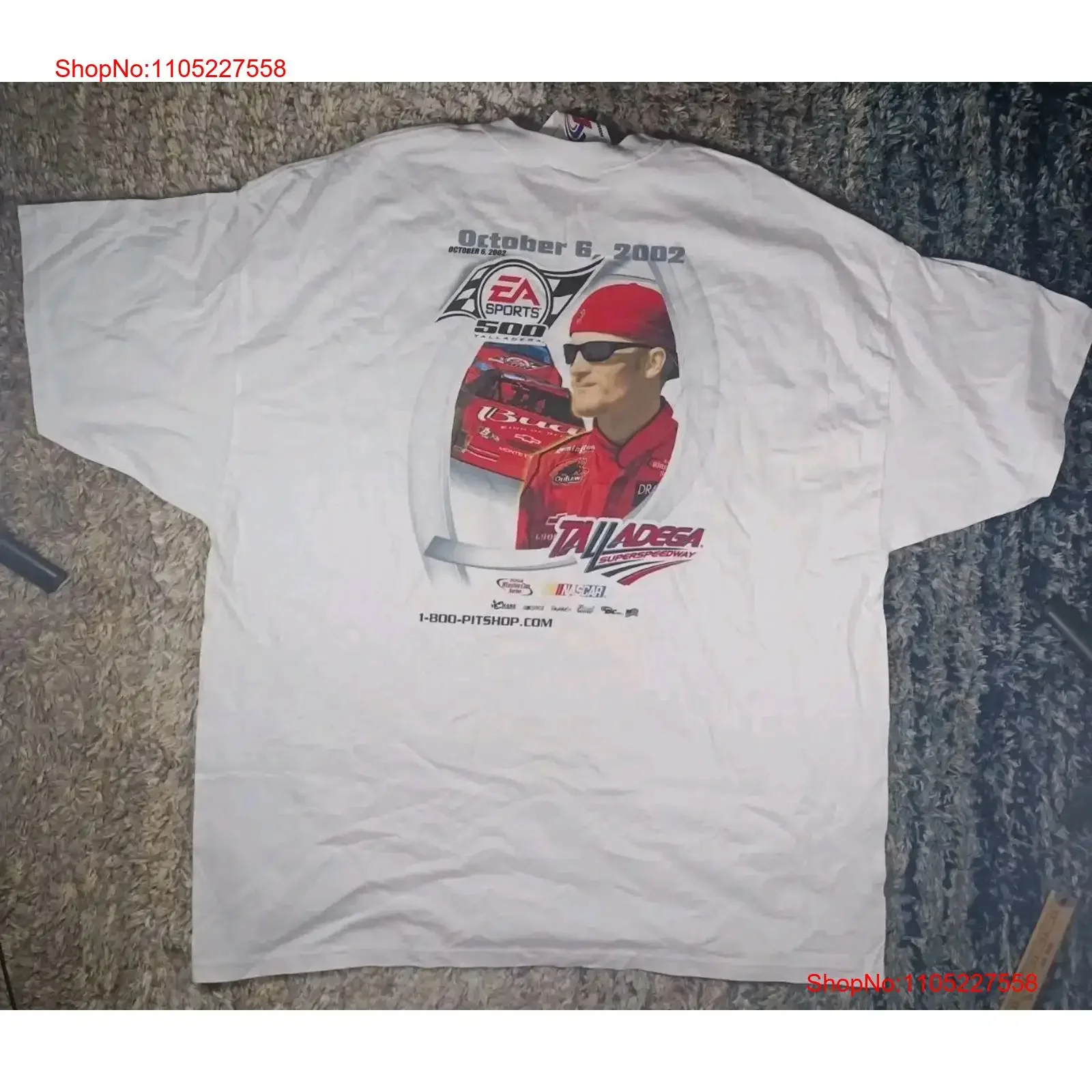 Vintage Chase Authentics 2002 EA Sports 500 Talladega T Shirt Mens Size 2XL vintage Washed graphic designer clothes Slightly
