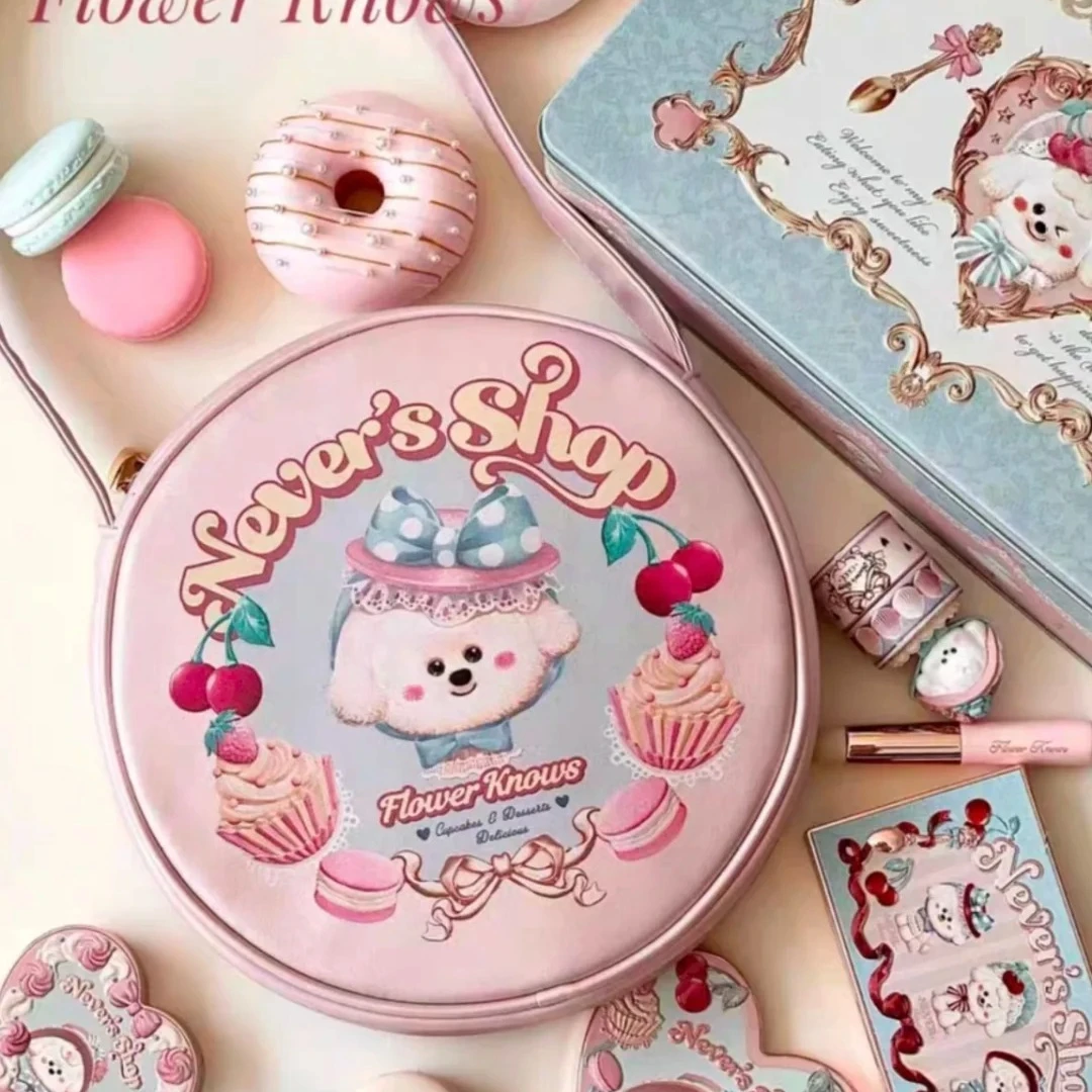 Flower Knows Nevers Shop Series Pink Color Cosmetic Bag Coin Purse
