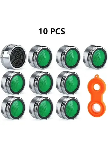 10pcs Water Saving Faucet Aerator Replaceable Filter Mixed Nozzle M24 24mm Thread Bathroom Faucet Bubbler Accessories