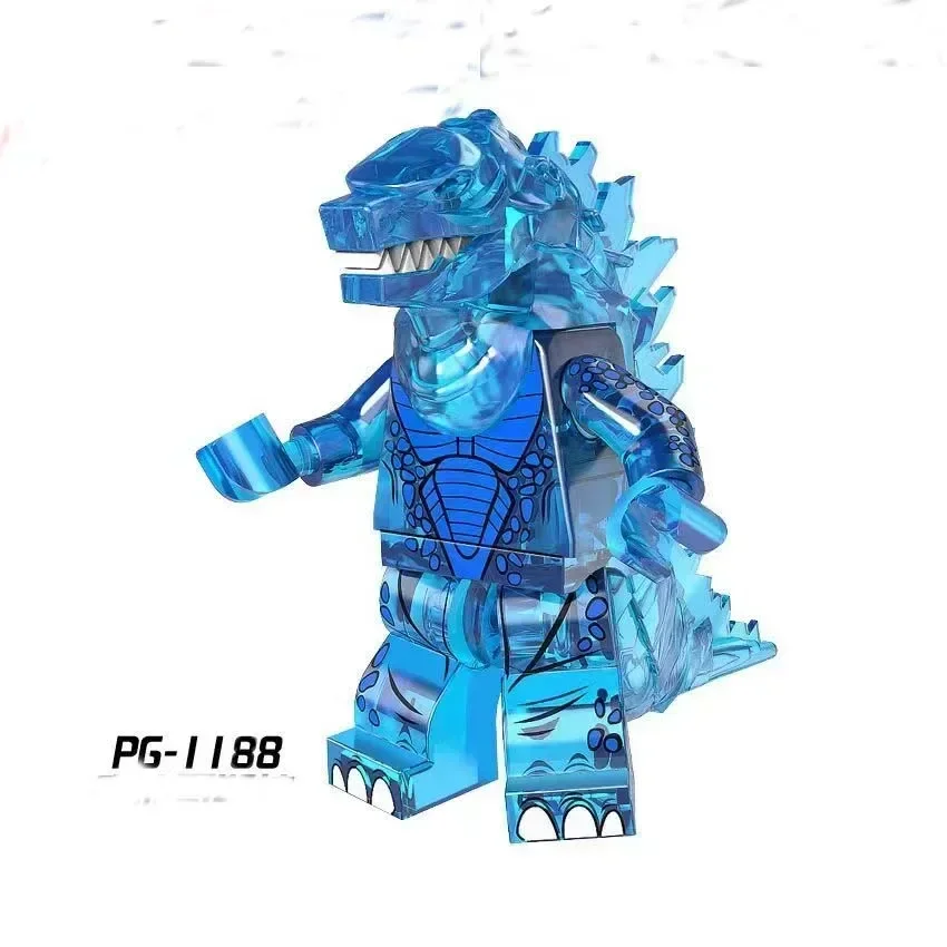 Nueva serie de películas Godzilla bloques Mini muñeca juguete para niños bloques de construcción Anime pasatiempos niño niñas colección regalos de cumpleaños Juguetes