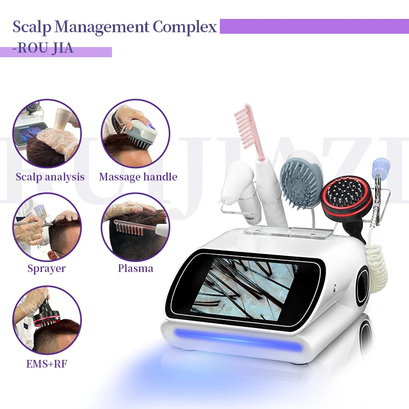 professional 5 in 1 scalp care hair grothw anti hair loss machine