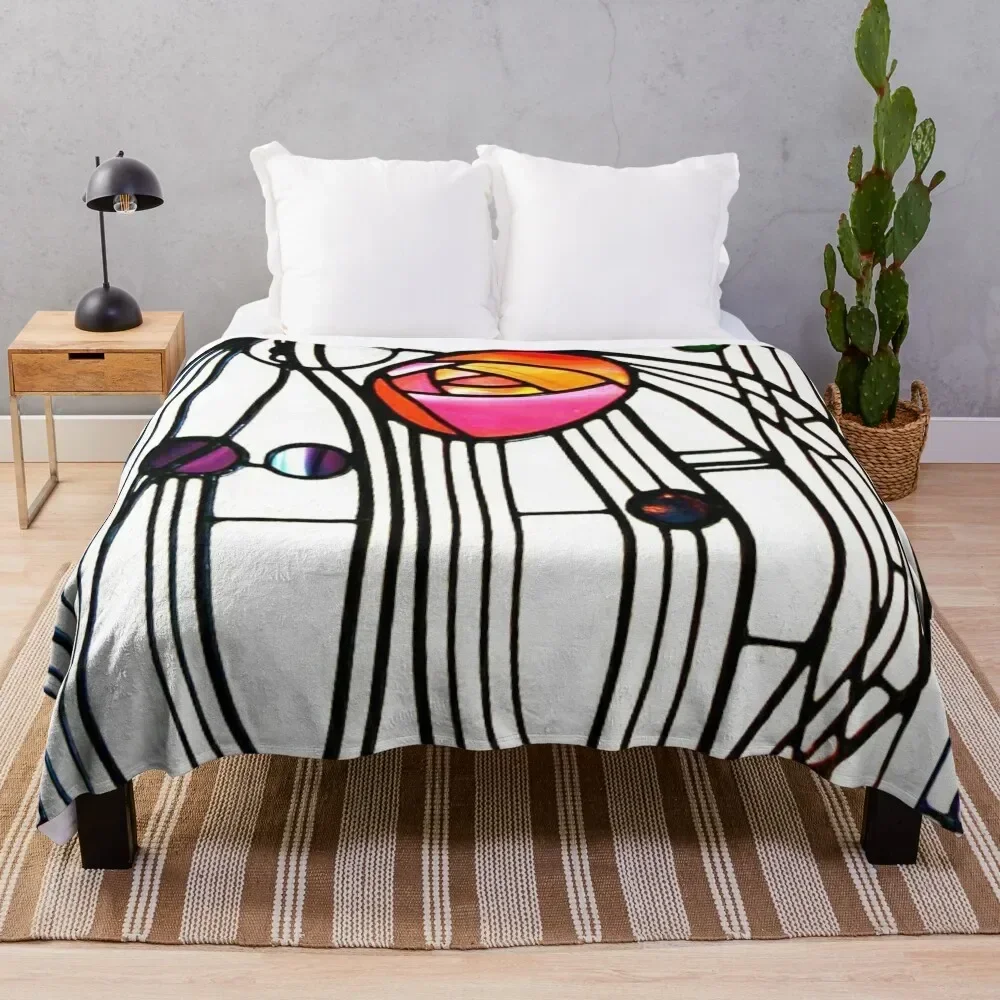 

Charles Rennie Mackintosh design Throw Blanket Lightweight Cozy Blanket for Bed Sofa
