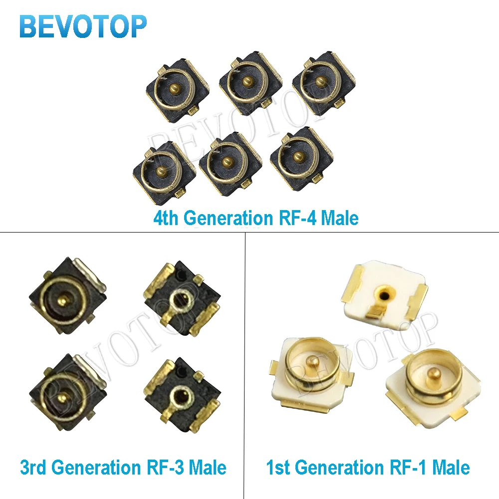 10PCS/LOT 4th Generation IPX4/IPX4/MHF4 Male Plug Antenna Base U.FL SMT PCB RF Coaxial WiFi Connector Antenna Board Terminal