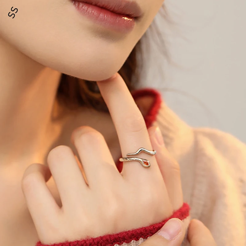 

Minimalist Snake Ring for Women Adjustable Unique and Delicate Hand Accessory