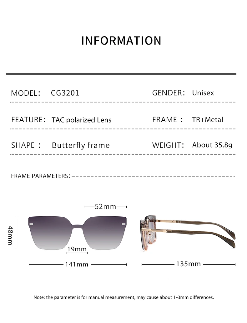 Occhiali da sole alla moda Clip su occhiali da sole polarizzati Donna Luxury Brand Vintage Miopia Occhiali da vista ottici Montatura femminile