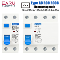 2P 4P 10/30/100/300mA Type AC RCCB RCD ELCB Electromagnetic Residual Current Circuit Breaker Differential Breaker Safety Switch