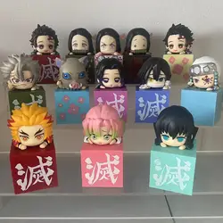 Japanese Bandai Genuine Scale Model Demon Slayer Q Edition Series Model Kamado Tanjirou Nezuko Action Figure Toys