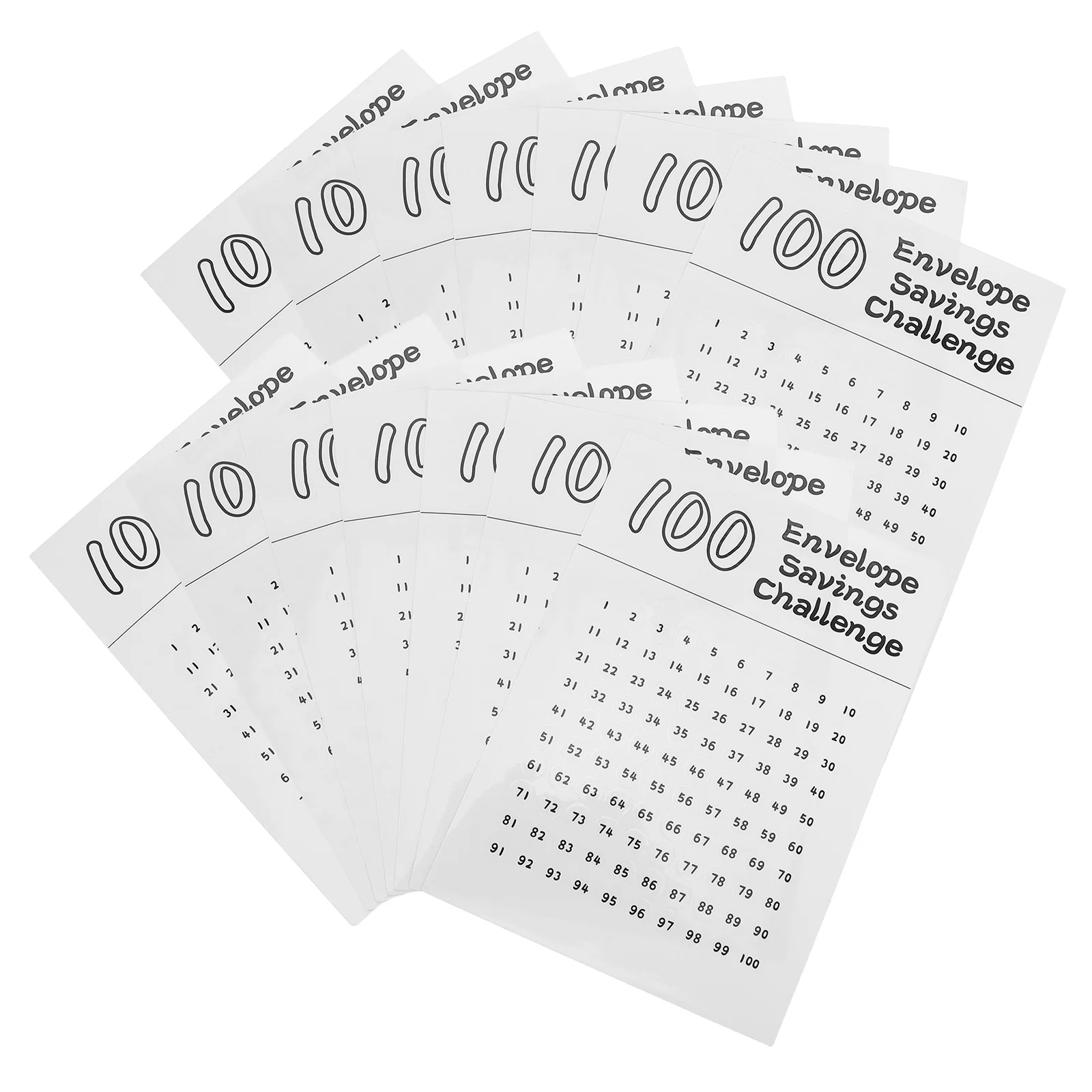 

25 Sheets Round Number Stickers 1-100 Self-Adhesive Waterproof Decals for Classroom Tables Office Doors Home Address Labels