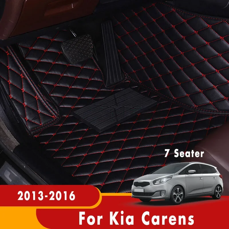 

For Kia Carens 2016 2015 2014 2013 (7 Seats) Car Floor Mats Carpets Waterproof Custom Auto Styling Interiors Accessories Covers