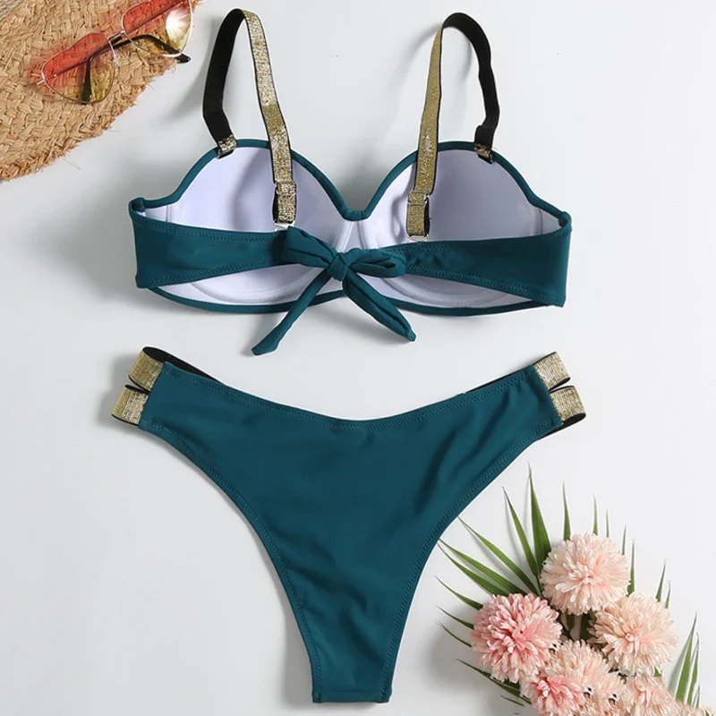 Bikinis sexis de verano, trajes de baño Push Up, traje de baño para mujer, ropa de baño para playa, trajes de baño, conjunto de Bikini brasileño, bañista para piscina